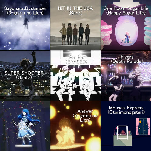 FAVORITE ANIME OPENINGS